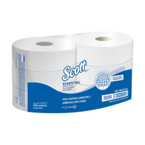 Rollo de papel de manos Scott® Control™ 6622 - Papel de manos desechable -  6 rollos de papel de manos x 300 m Toallas de papel secamanos en blanco  (1800 m en total)